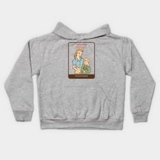 Helping mommy shoplift Kids Hoodie